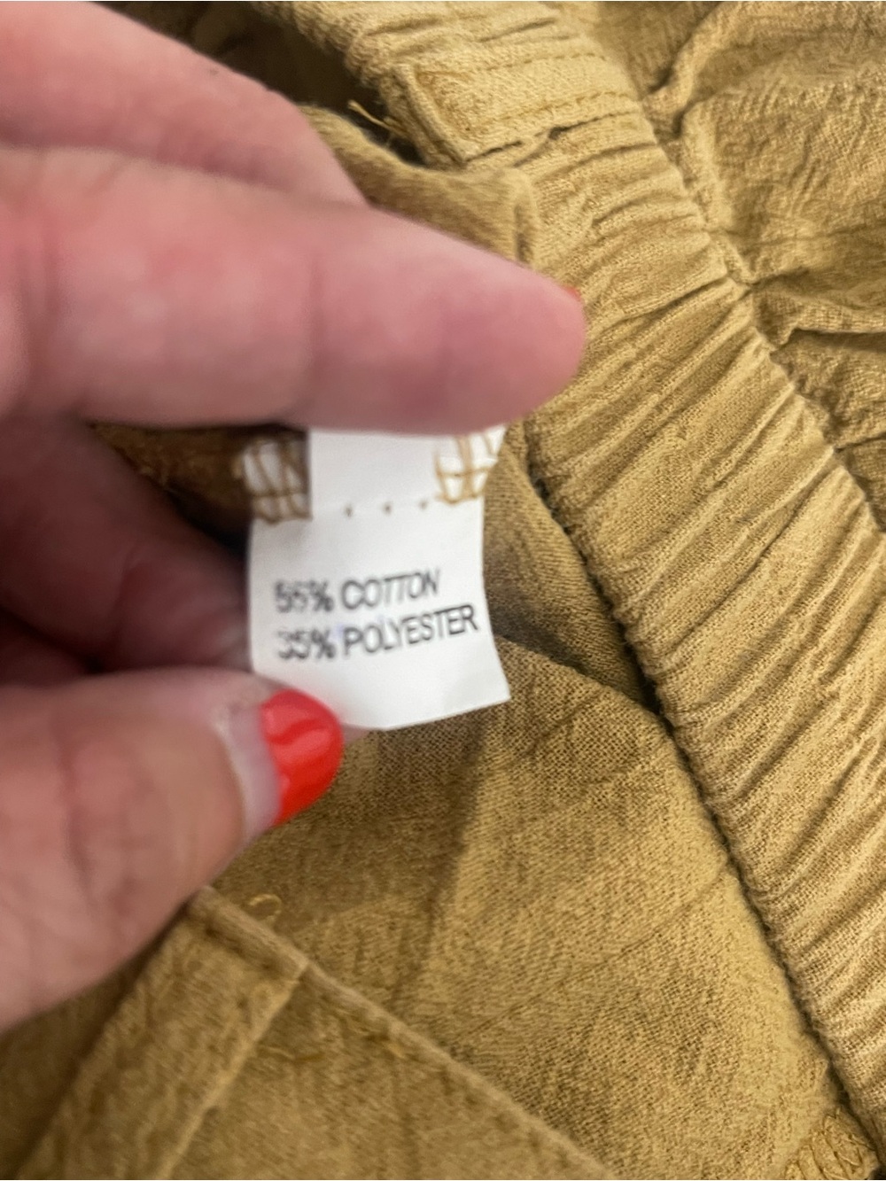 Women’s Wide-Leg Linen-Blend Pants in Mustard Medium - Picture 6 of 7